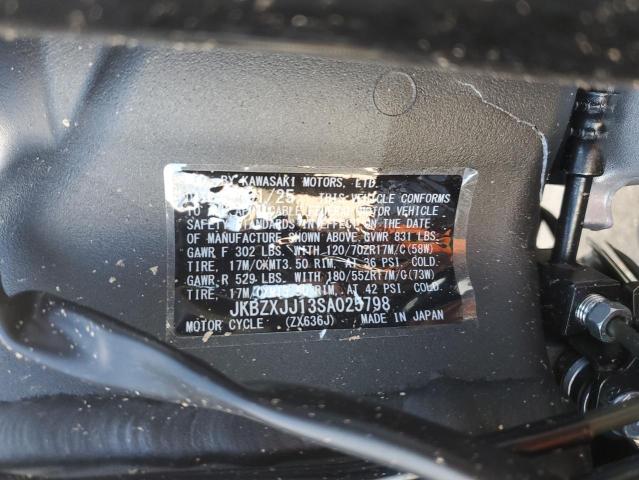 2025 KAWASAKI ZX636 K #3302870934