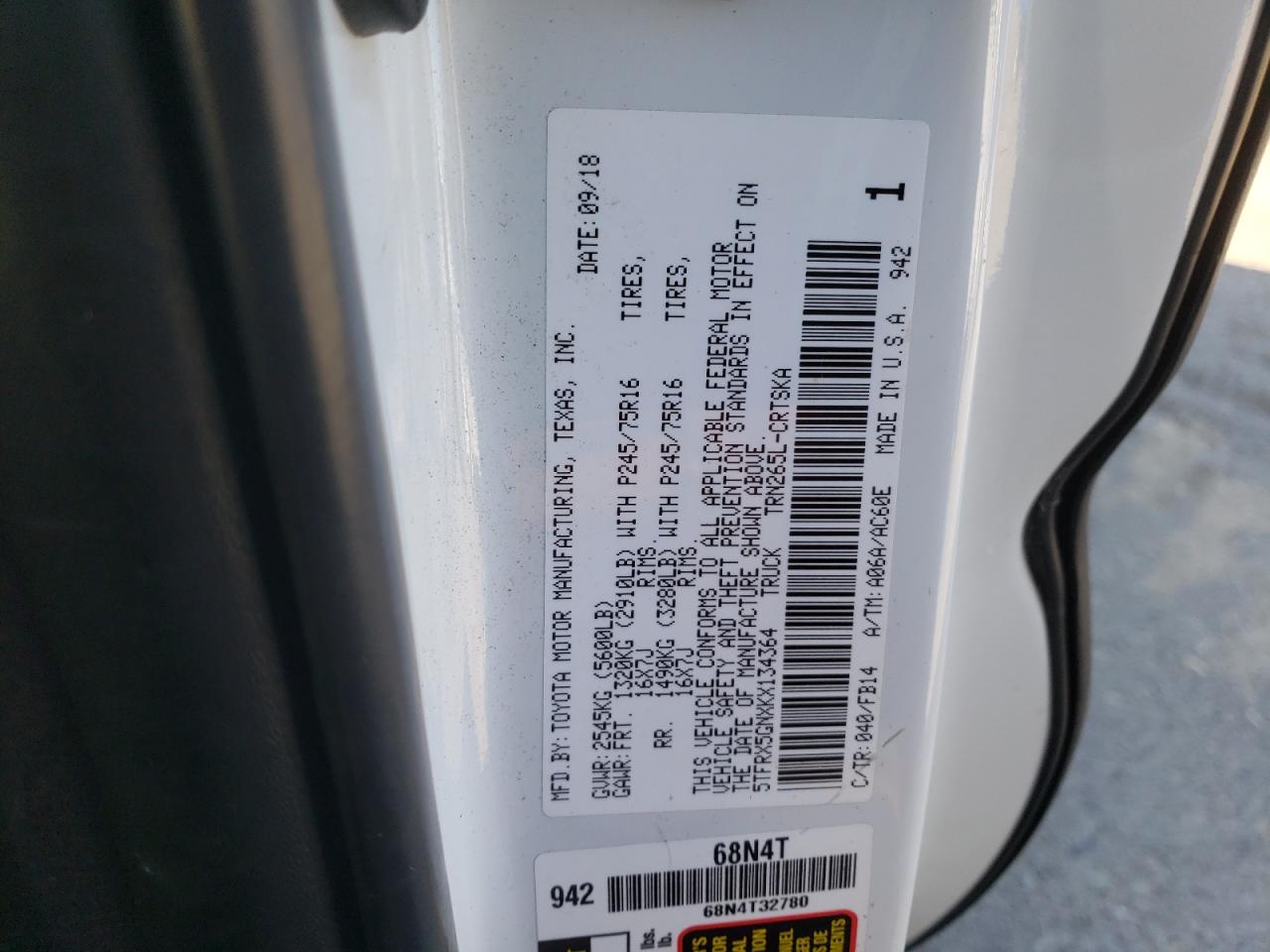 TOYOTA TACOMA ACCESS CAB