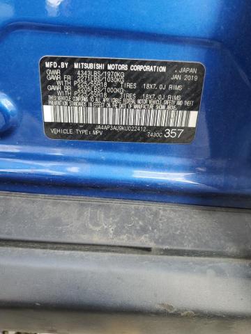 2019 MITSUBISHI OUTLANDER #3296224423