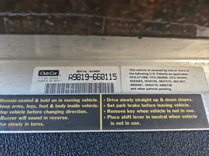 1998 CLUB CAR DS #3303749426