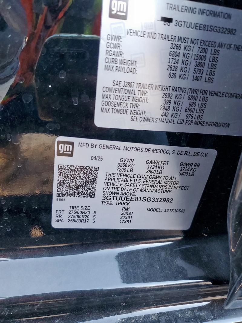 2025 GMC SIERRA K15 #3292286274