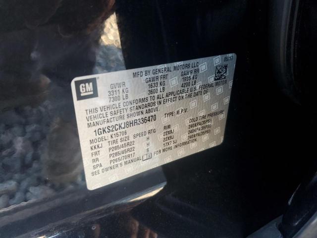 2017 GMC YUKON DENA - 1GKS2CKJ8HR336470