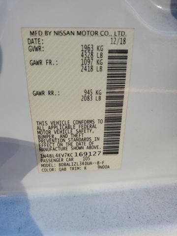 2019 NISSAN ALTIMA SL #3303847561