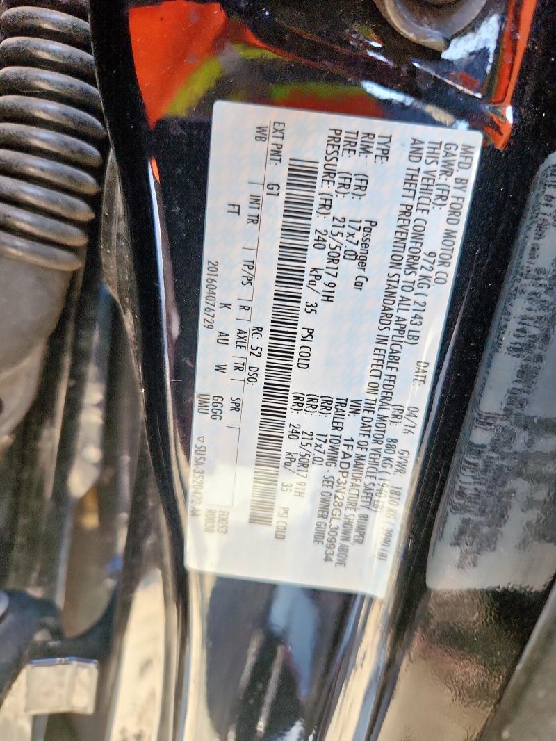 2016 FORD FOCUS TITA #3298086157