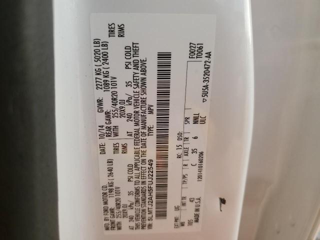 2015 LINCOLN MKC #3302770384