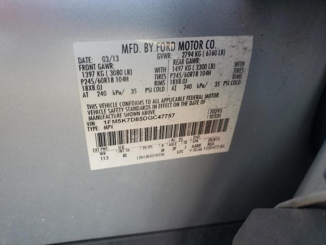 2013 FORD EXPLORER X - 1FM5K7D85DGC47757