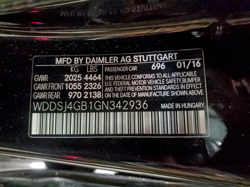 2016 MERCEDES-BENZ CLA 250 4M #3296859649