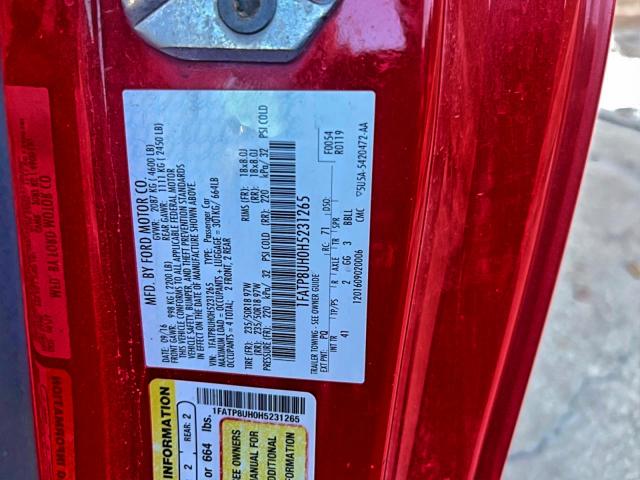 2017 FORD MUSTANG #3297860811