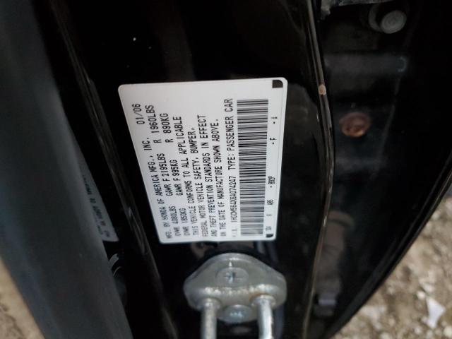 2006 HONDA ACCORD LX #3302719001