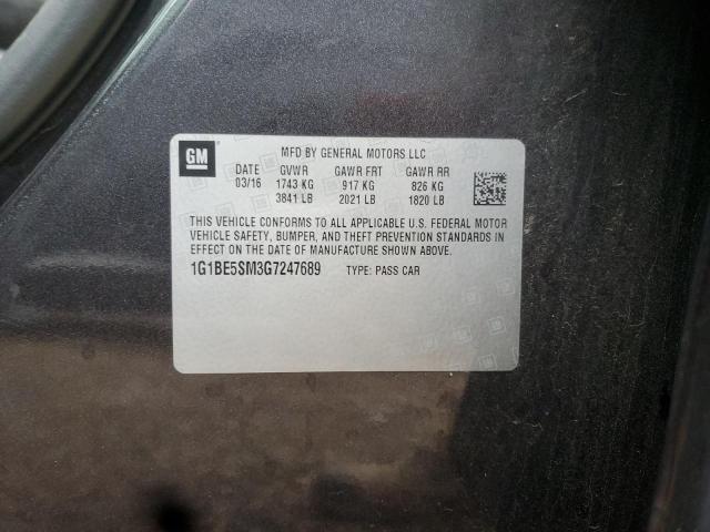 2016 CHEVROLET CRUZE LT #3292468733