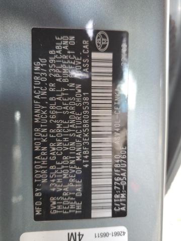 2011 TOYOTA CAMRY BASE #3298082130