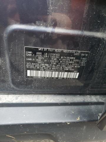 2016 SUBARU OUTBACK 2. #3281535387