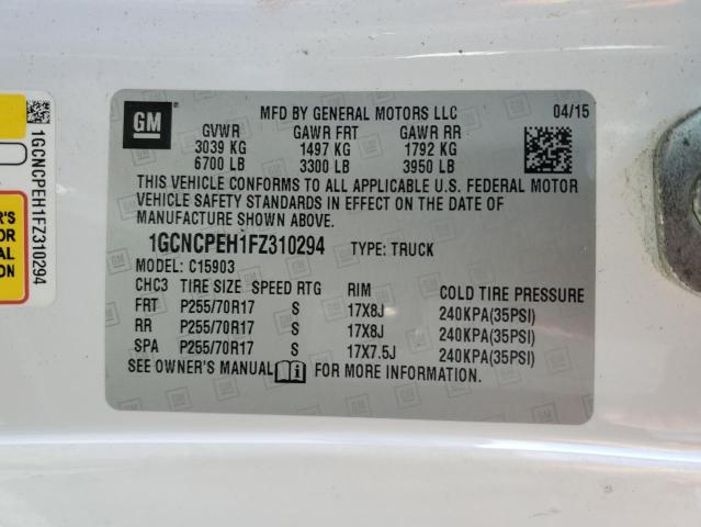 2015 CHEVROLET SILVERADO #3294304873