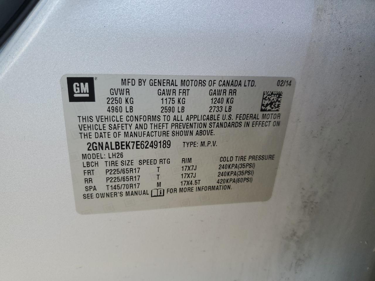 CHEVROLET EQUINOX LT