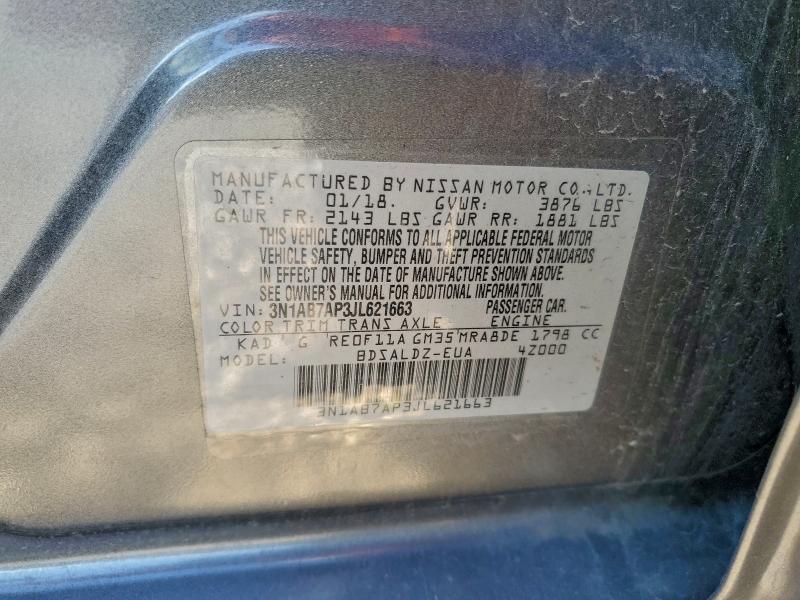 2018 NISSAN SENTRA S #3302798966