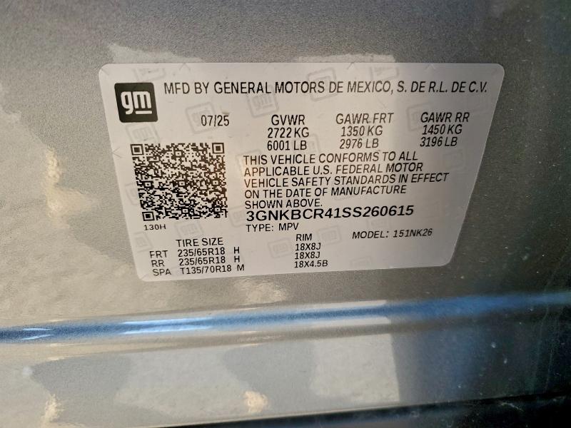 2025 CHEVROLET BLAZER 2LT #3304510441