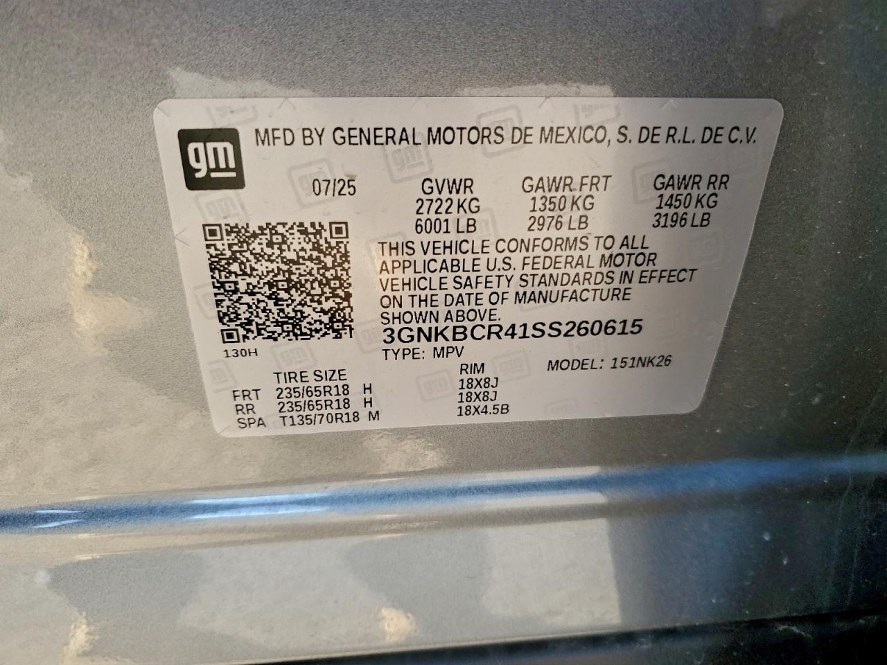 Lot #3304510441 2025 CHEVROLET BLAZER 2LT