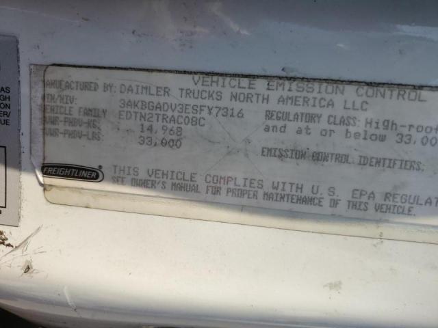 2014 FREIGHTLINER CASCADIA #3302653019