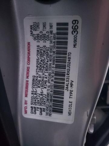 2002 MITSUBISHI MONTERO #3301987441