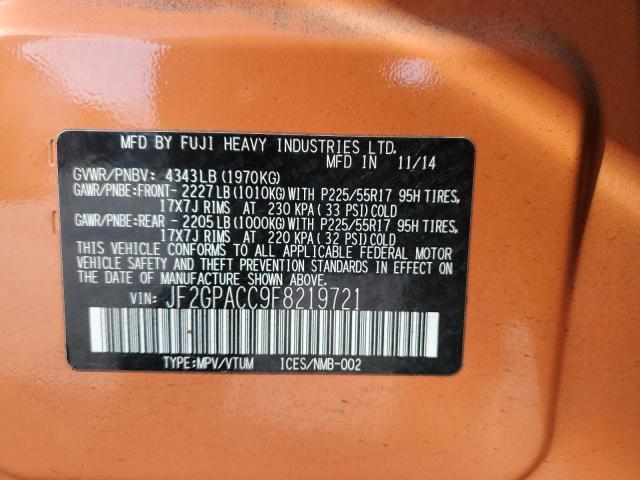 2015 SUBARU XV CROSSTR #3301796342