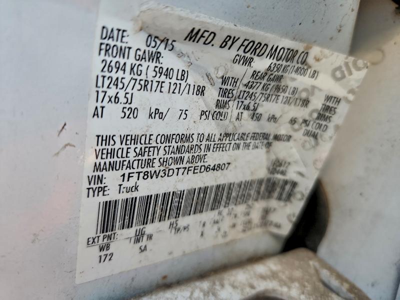 2015 FORD F350 SUPER #3310310952