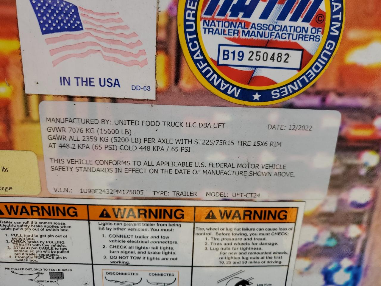 Lot #3287457999 2023 UFTMOBILE CONCESSION