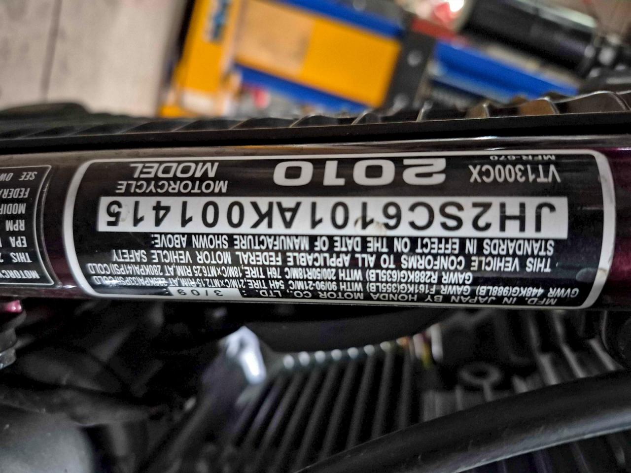 Lot #3296921819 2010 HONDA VT1300 CX