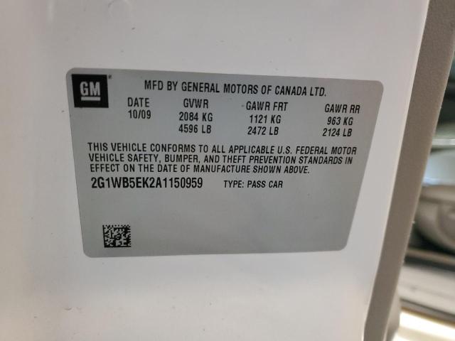 2010 CHEVROLET IMPALA LT #3298133168