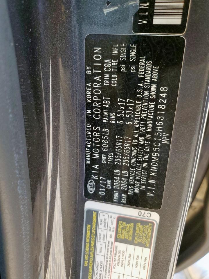 Lot #3310468045 2017 KIA SEDONA LX