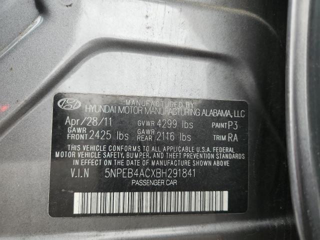 2011 HYUNDAI SONATA GLS - 5NPEB4ACXBH291841