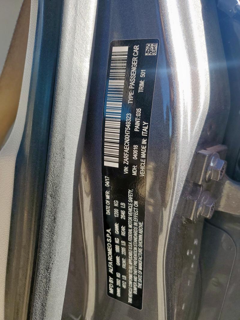 2017 ALFA ROMEO GIULIA TI #3296385694