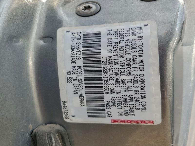 2001 TOYOTA CAMRY CE #3304948940