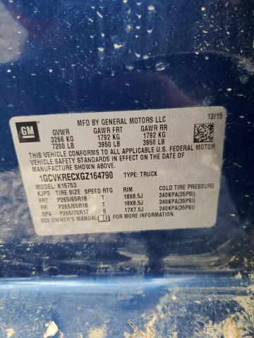 2016 CHEVROLET SILVERADO #3311511286