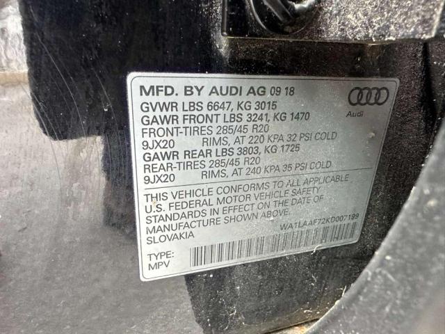 2019 AUDI Q7 PREMIUM #3291191983