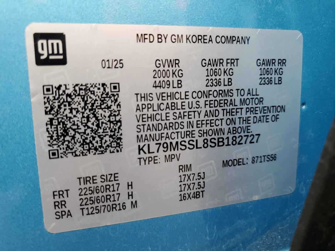 Lot #3317120989 2025 CHEVROLET TRAILBLAZE