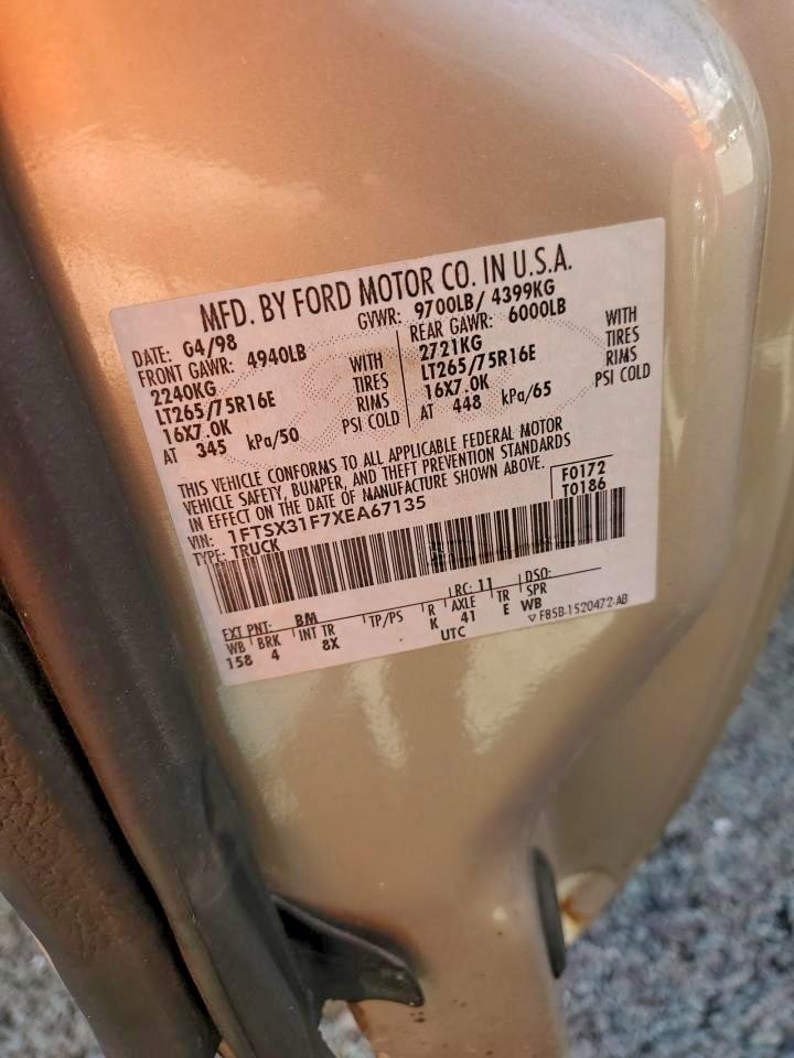 Lot #3297992100 1999 FORD F350 SRW S