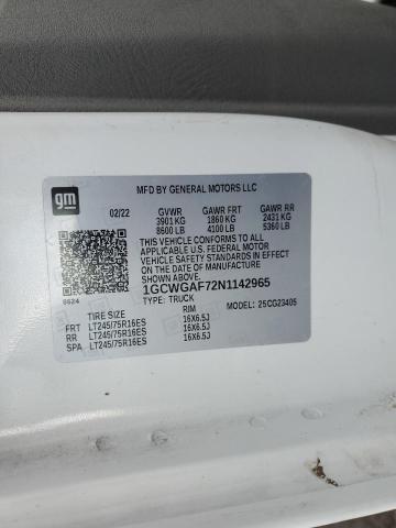 2022 CHEVROLET EXPRESS G2 #3286619909