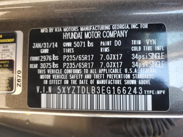 2014 HYUNDAI SANTA FE S #3305463064