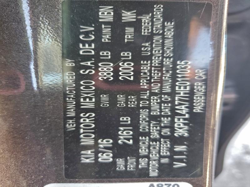 2017 KIA FORTE LX #3303904697