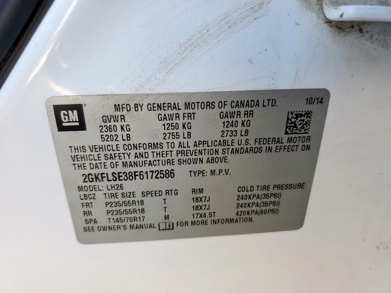 2015 GMC TERRAIN SL 2GKFLSE38F6172586