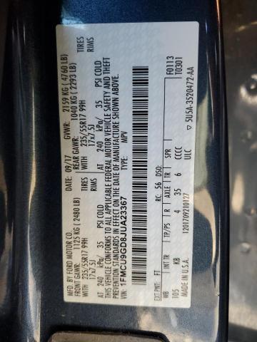 2018 FORD ESCAPE SE #3292833606