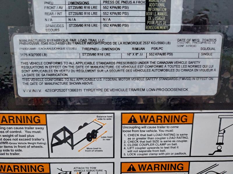 2026 LOADTRAIL UNKNOWN #3305302384