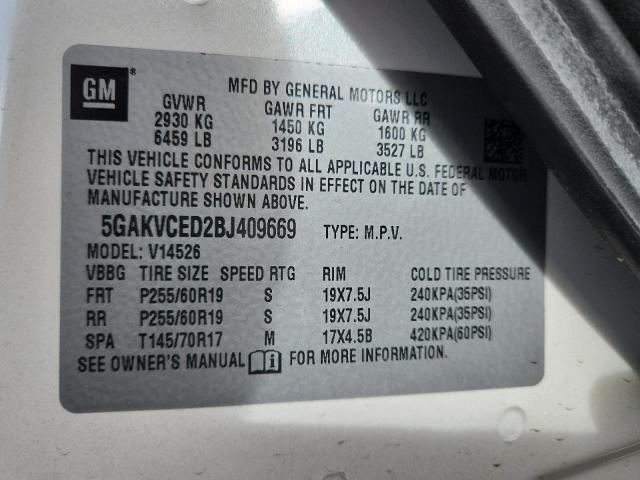 2011 BUICK ENCLAVE CX - 5GAKVCED2BJ409669