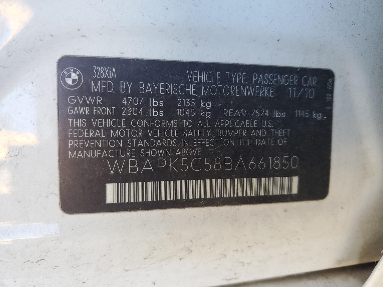 BMW 3 SERIES XI SULEV