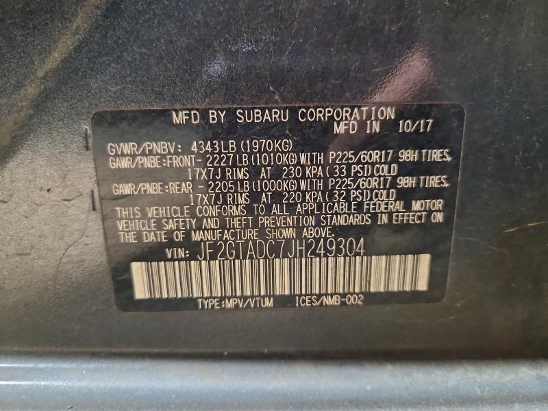 2017 SUBARU CROSSTREK #3301778367