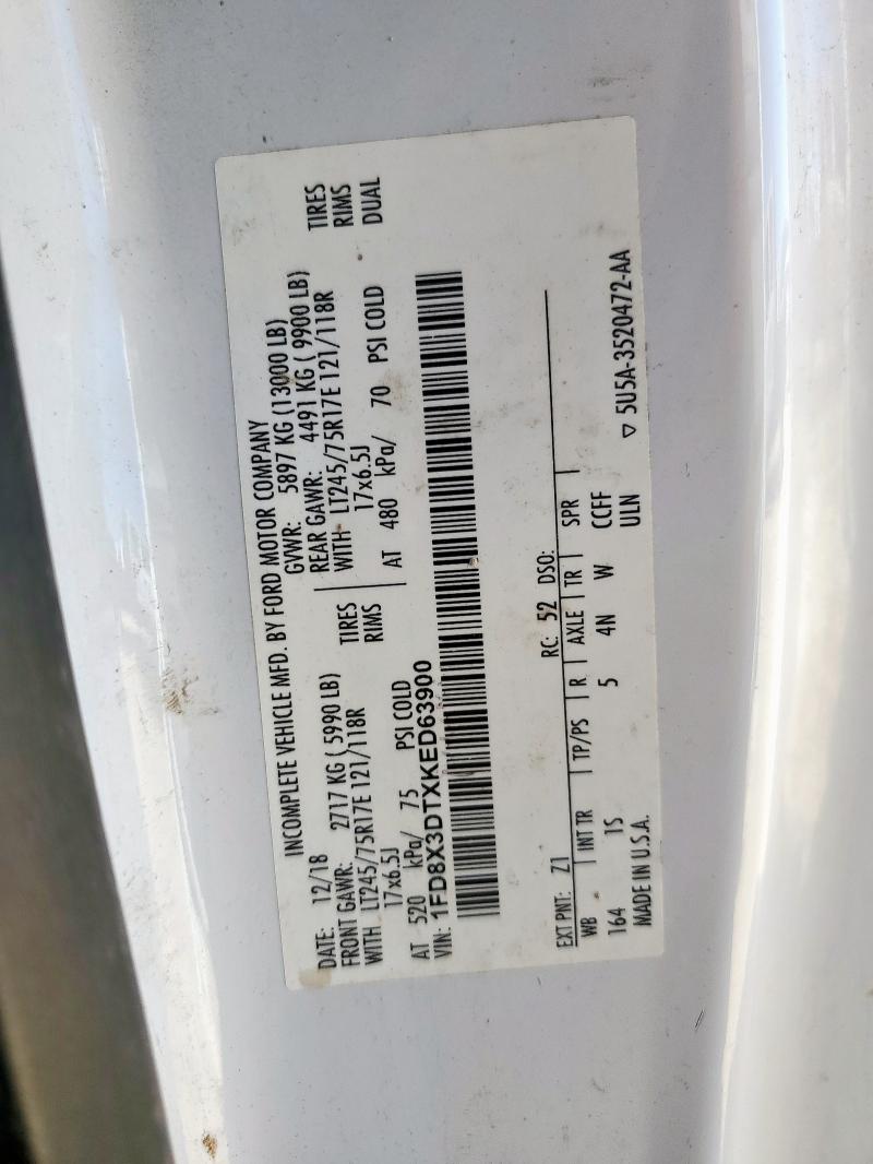 2019 FORD F350 SUPER #3282379273