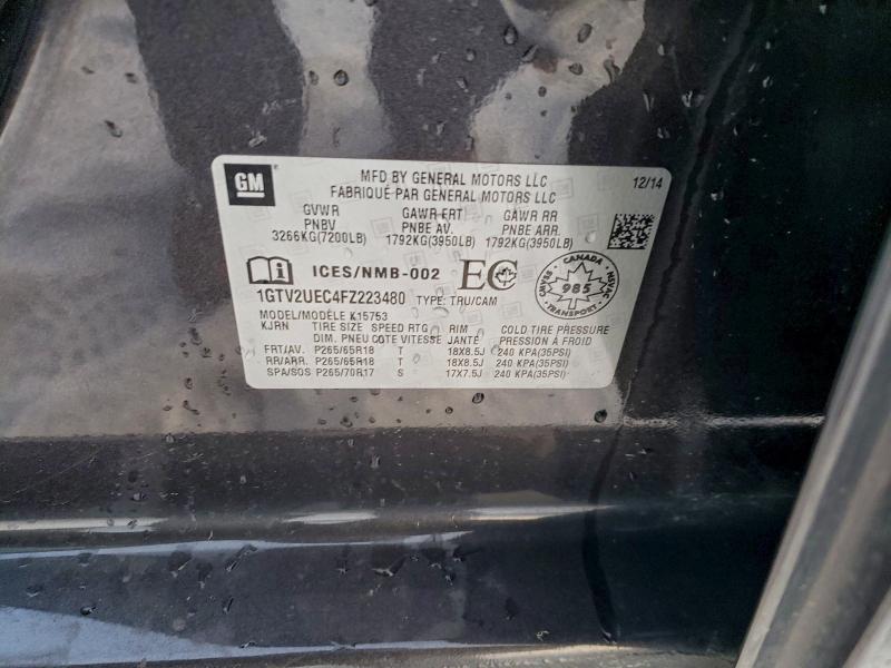 2015 GMC SIERRA K15 #3316781397