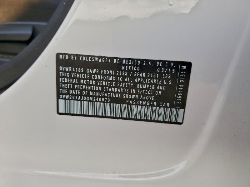 2016 VOLKSWAGEN JETTA S #3301835384