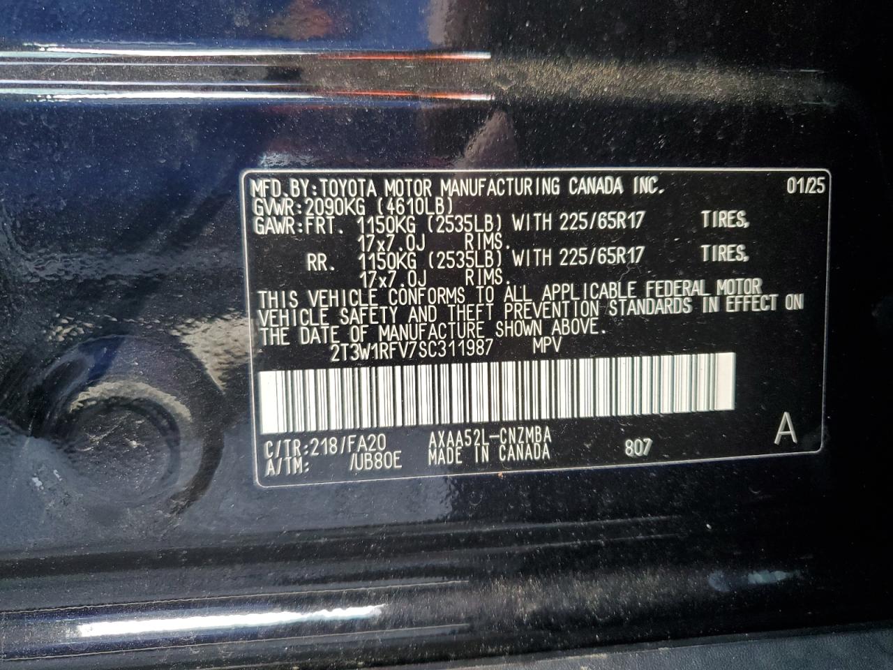 Lot #3302879925 2025 TOYOTA RAV4 XLE