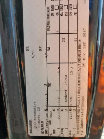 1999 DODGE RAM VAN B1 #3303885764